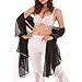 BellyLady Stunning Handmade Chiffon Belly Dance Veil, For Practice-Black