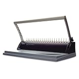 GBC CombBind BindMate Personal Binding and 3-Hole Punch System, 8 Sheet Punch Capacity, 125 Sheet Binding Capacity, Gray (7706170)