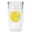Swirls Beach Ball 12 oz Slimline Insulated Beverage Tumbler, Clear
