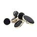 30PCS Clothes Button - Fashion Black Glazed Metal Button Set Sewing Button for Blazer, Coat, Uniform, Shirt, Suit and Jacket (25mm)