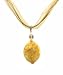 Necklace - N23 - Genuine Semi Precious Gemstone on Five-Strand Organza and Cotton Cord + 2" Extension Chain - Oval Shape ~ Tri-Color Jade