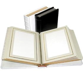 Click here to buy Adorama Classic Photo Album, White Leather Cover with Library Bound Off White Pages, Holds... by Adorama.