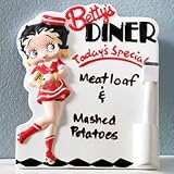 Betty Boop Ceramic 50's Car Hop Standing Kitchen Menu Memo Board by Betty Boop