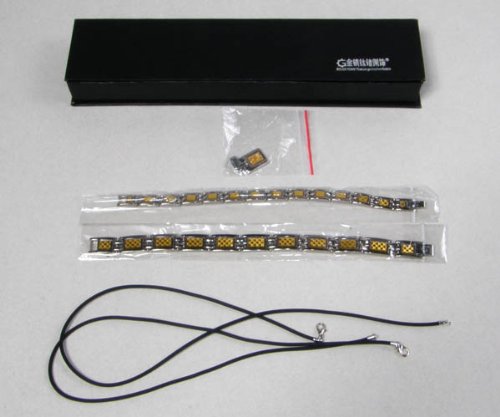 Scalar Energy Germanium Bracelet HIS & HERS SET w/pendants.