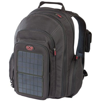 Voltaic Systems 1010 OffGrid Solar Backpack, Removable Front Charging Panel - 4W Solar Charger, 3000mAh Battery - for Handheld Electronics - Charcoal - (cp)