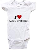 I LOVE ALICE SPRINGS - ALICE SPRINGS BABY - City Series - White, Blue or Pink Onesie / Baby T-shirt