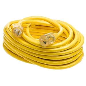 Yellow Jacket 2991 20-Amp Generator Cord with T-Blade 5-20 Lighted Ends, 50-Feet by Coleman Cable