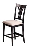 Hillsdale Embassy 24-Inch Non-Swivel Counter Height Stool, Rubbed Black, Se ....