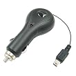 Retractable Cell Phone Car Charger for BlackBerry 7100, 7130c / 7130e / 7130g, 7250, 7290, 7510, 7520, 8700, 7100i, 8703e, 8300 Curve, 8310 Curve, 8320 Curve, 8830, 8800, 8100 Pearl, 8130 Pearl, 8820