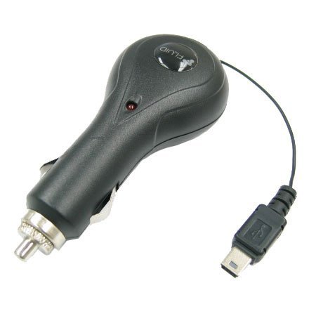 Retractable Cell Phone Car Charger for BlackBerry 7100, 7130c / 7130e / 7130g, 7250, 7290, 7510, 7520, 8700, 7100i, 8703e, 8300 Curve, 8310 Curve, 8320 Curve, 8830, 8800, 8100 Pearl, 8130 Pearl, 8820