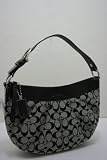 COACH SIGNATURE SOHO PLEATED HOBO BLACK 13740