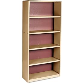 Safco 5-Shelf ValueMate� Economy Bookcase Tropic Sand
