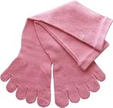 Cotton Socks Feelmax Basic Toe Socks Ladies Shoe Size 5 - 8 Solid Pink