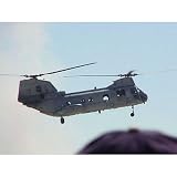 Military Helicopter (In Air) Art Poster Print - 11x17