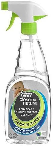 CLOSER TO NATURE Baby Gear, Toy & Feeding Surface Cleaner CLEANS IN SECONDS! 25.36 oz.