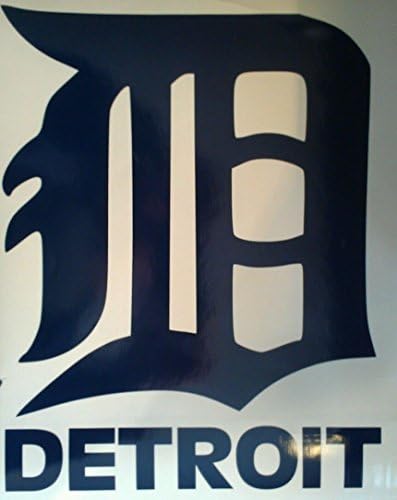 Detroit Tigers Cornhole Decals 1 Blue 1 Orange - Cornhole Decals and 2 Hole Rings