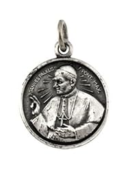 Pope John Paul Ii Medal Pendant 14K Gold Yellow R16329
