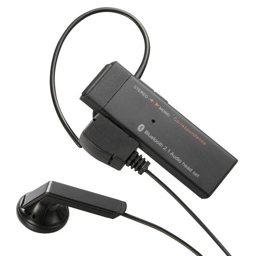 Logitec Bluetoothステレオヘッドセット USB-AC充電器付属モデル ブラック LBT-HPS01C2ABK