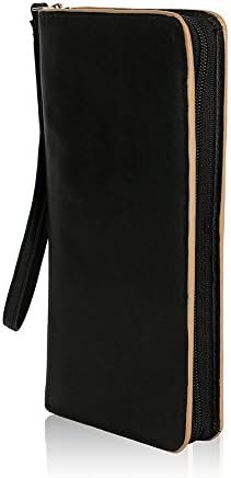 Newhide Men's Leather Passport Organizer One Size Black