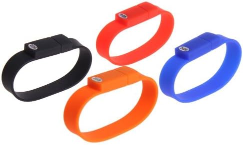4pcs Bracelet Wristband High Speed 2GB USB Flash Drive Silicone (1 x 4pcs)