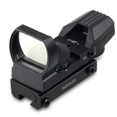 Detail image Holographic Red Green Dot Projected Reflex 4 Reticle Sight Scope w/ Mount (11mm)