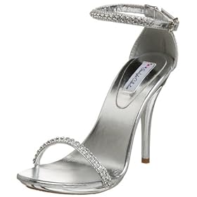 silver bridal sandal, Dyeables Bridal Shoes, High Heel Bridal Shoes, sexy bridal sandal