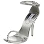 Dyeables Women's Casey Sandal,Silver,7.5 M US