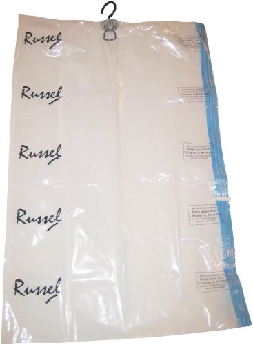 H & L Russel Short Hanging Vacuum Bag, Set of 2, 105 x 70 cm