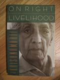 On Right Livelihood