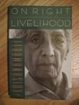 On Right Livelihood