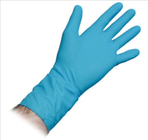 Advanced Tool Design Model ATD-6991 Large Latex 12" High Wrist Powder-Free Fully Textured 14mil Gloves, 50/box