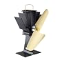 Copperfield 78160 Ecofan For Wood Stoves, Black Body, Gold Blades