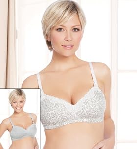 2 Pack Maternity Cotton Rich Assorted Nursing Bras