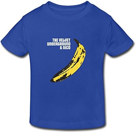FUNSHINBABY Kid's Toddler Velvet Underground Banana Age 2-6 T-shirt RoyalBlue 3 Toddler