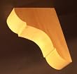 8" X 10" HEAVY DUTY Bass Wood Bracket for Mantle or Bar [CAPITOL CITY LUMBER]