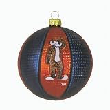 Auburn Tigers 3.5 Glass Basketball Ornament