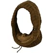 Soft Lining Hoodie Pullover Headscarf Knit Loop Neckwarmer Scarf Ski Hat Brown