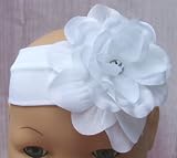 White Rose Baby Headband