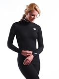 Nebulus Polary - Sous-pull de ski femme - Col roul&eacute; - Noir - S