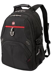 SwissGear Laptop Computer Backpack with Secure Velcro Strap Closure SA3183 (Black/Red) Fits Most 15 Inch Laptops