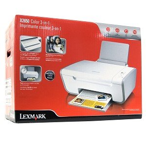 Lexmark X2650 - Multifunction ( printer / copier / scanner ) - color - ink-jet - copying (up to): 3 ppm (mono) / 0.9 ppm (color) - printing (up to): 22 ppm (mono) / 16 ppm (color) - 100 sheets - USB