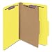 Smead Classification Folder, Letter, 2/5 Right Of Center, 1 Divider, Yellow, 10 Per Box (13734)