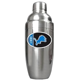 Click here to buy Detroit Lions NFL Stainless Steel Cocktail Shaker by Great American Products.