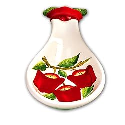 Apple 3-D Kitchen Spoon Rest New