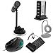 GTMax 5pcs - Black USB 1.3MP Digital Camera/Recorder/Webcam with Installation Kits + Black USB Handheld Trackball Finger Mouse + Black USB/PS2 Flexible Silicone Keyboard + White USB Flexible Stand Light with 18 LED + Vertical Stand USB 2.0 7-Port Hub