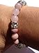 Love: Rose Quartz, Rhodochrosite, & Prehnite Gemstone Beaded Stretch Bracelet