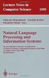 Natural Language Processing and Information Systems: 5th International Conference on Applications of Natural Language to Information Systems, NLDB ... Papers (Lecture Notes in Computer Science)