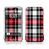 Red Plaid Design Protective Skin Decal Sticker for Apple iPhone (2G)1st Generation
