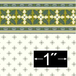 Arts and Crafts Coronation Dollhouse Wallpaper