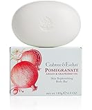 Crabtree & Evelyn Scented Body Bar, Pomegranate, Argan and Grapeseed, 4.9 oz.